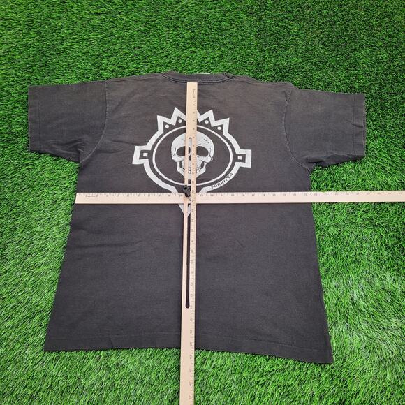 Vintage 1988 Fruit-Of-The-Loom Shirt XL 23x27 Faded-Black - Picture 6 of 15